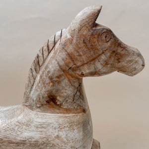 Nicholas Wooden Horse Sculpture (Large) - Home Artisan