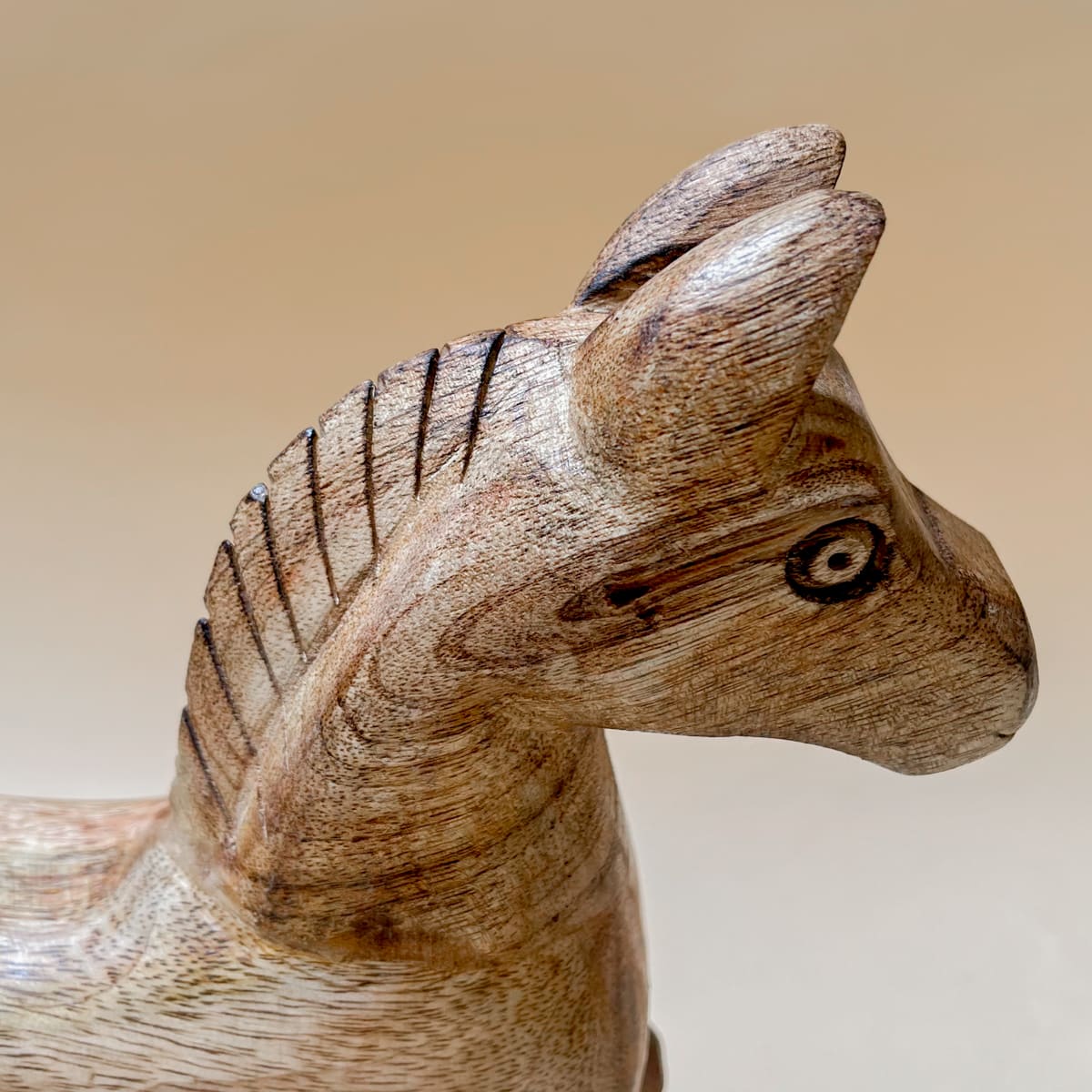 Nicholas Wooden Horse Sculpture (Small) - Home Artisan