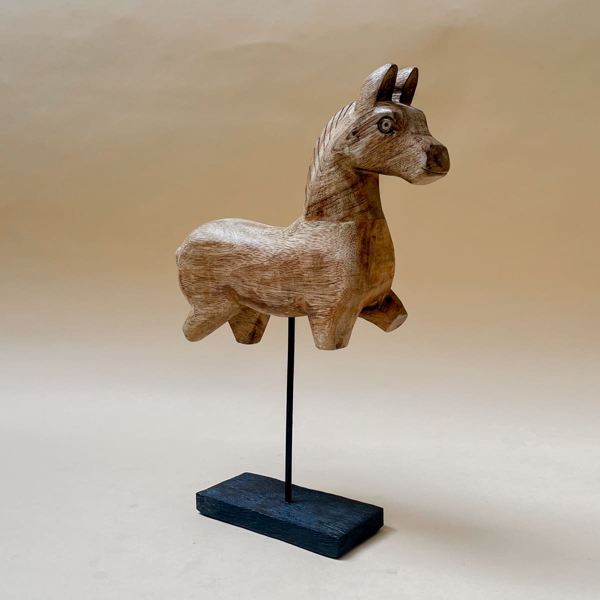 Nicholas Wooden Horse Sculpture (Small) - Home Artisan
