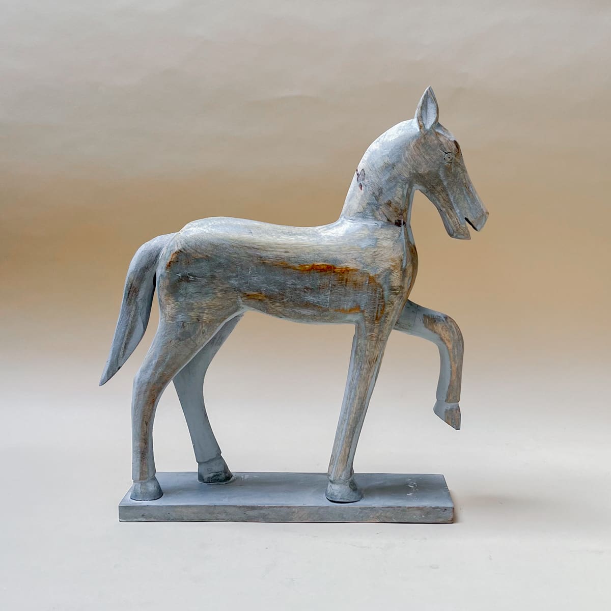 Leander Wooden Horse Sculpture  - Home Artisan