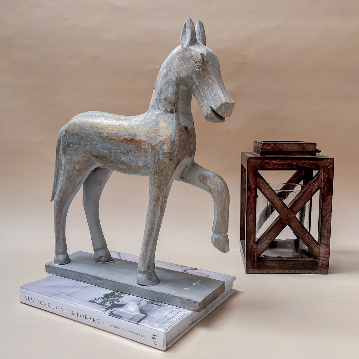 Leander Wooden Horse Sculpture  - Home Artisan