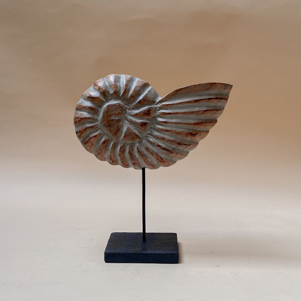 Serena Nautical Shell Wooden Sculpture - Home Artisan