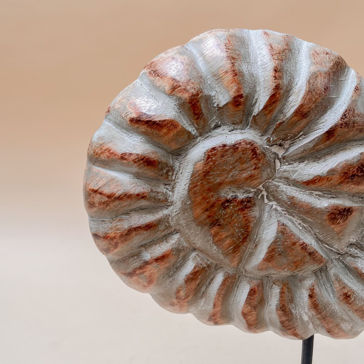 Serena Nautical Shell Wooden Sculpture - Home Artisan