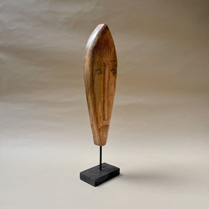 Mikom Wooden Face Sculpture (Large) - Home Artisan