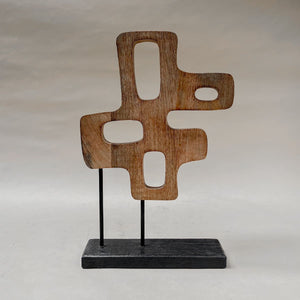 Abstract Wooden Sculpture (Large) - Home Artisan