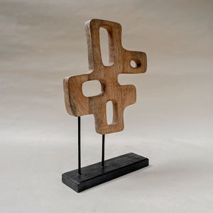 Abstract Wooden Sculpture (Large) - Home Artisan