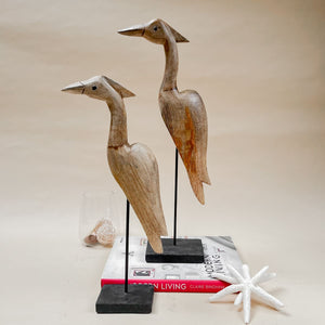 Emmeline Wooden Bird Sculpture (Large) - Home Artisan