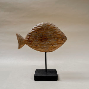 Cavendish Wooden Fish Sculpture (Large) - Home Artisan