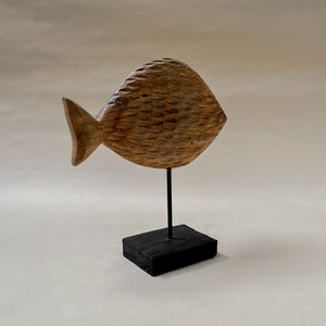 Cavendish Wooden Fish Sculpture (Large) - Home Artisan