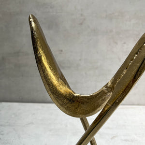 Francine Modern Art Metal Sculpture - Home Artisan