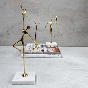 Golden Harmony Brass Sculpture - Home Artisan