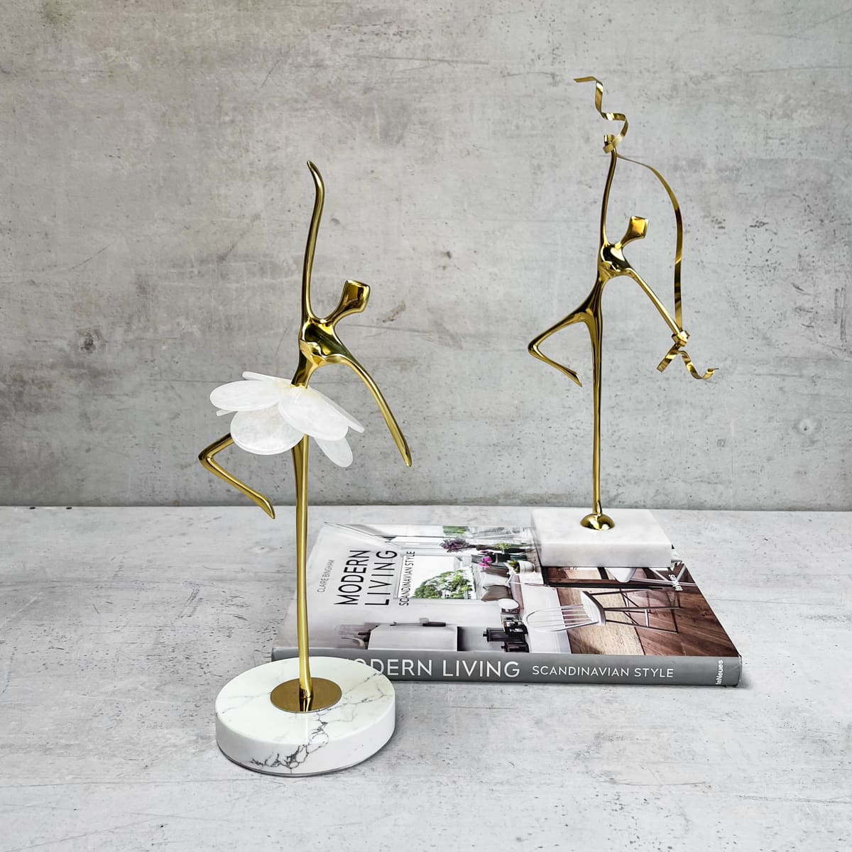 Bernice Golden Ballerina Brass Sculpture - Home Artisan