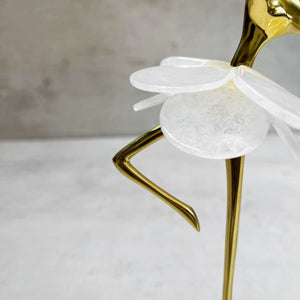 Bernice Golden Ballerina Brass Sculpture - Home Artisan
