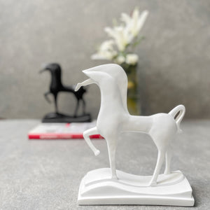 Artemis White Horse Sculpture - Home Artisan