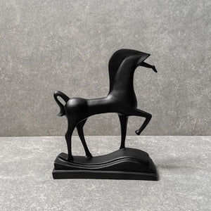 Artemis Black Horse Sculpture - Home Artisan