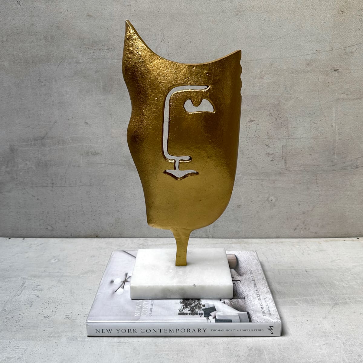 Tumul Face Cast Aluminium Sculpture - Home Artisan