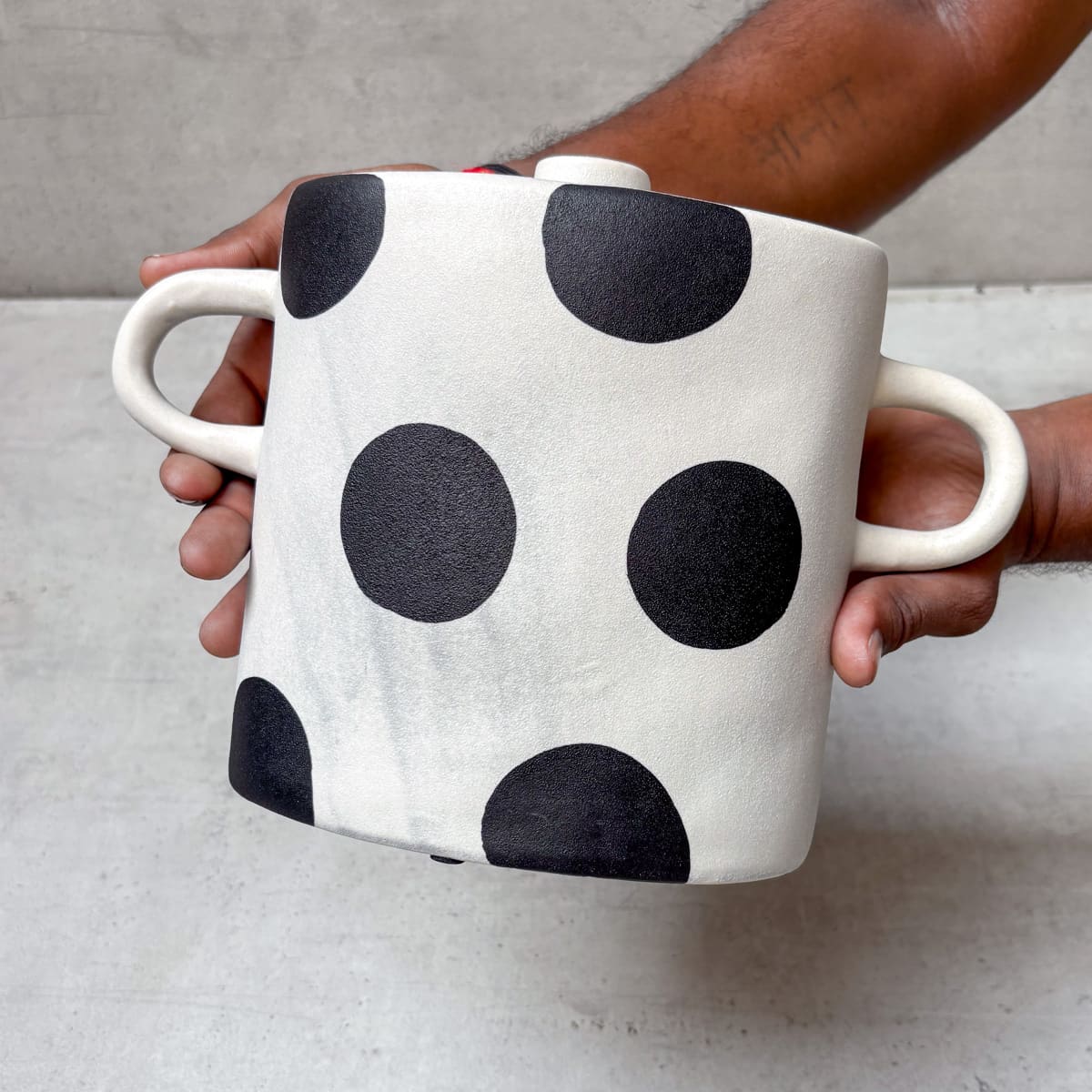 Polka Dot Play Ceramic Decor Object - Home Artisan