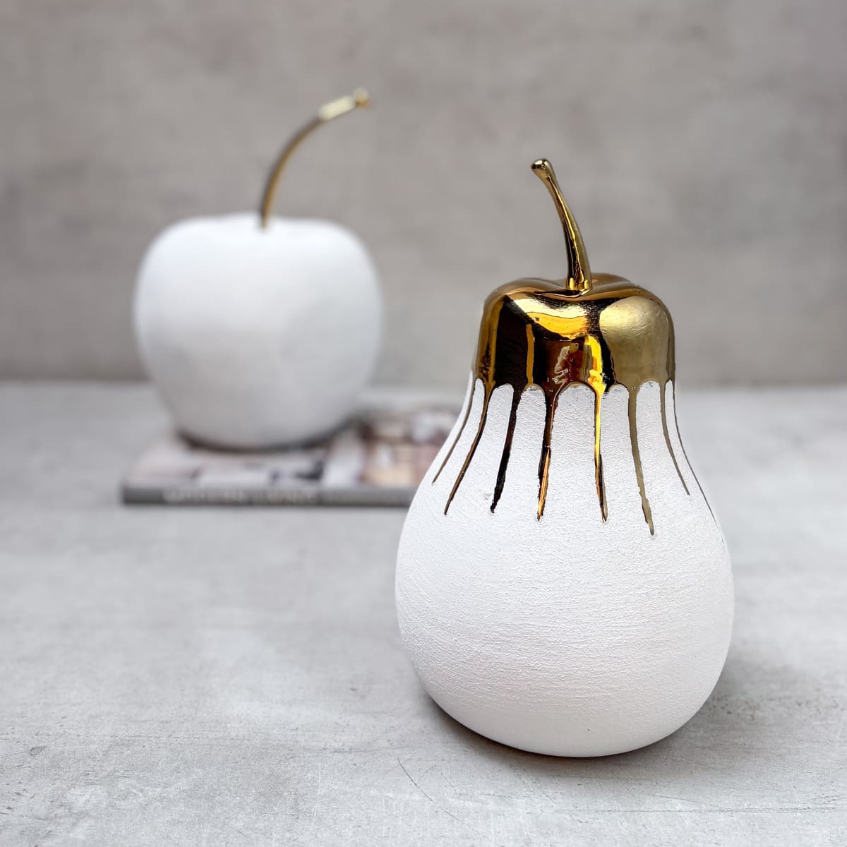 Aurelia Pear Ceramic Sculpture - Home Artisan