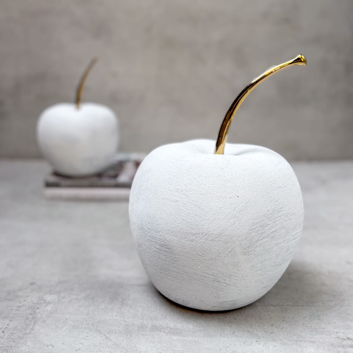 Astrid Apple Ceramic Sculpture (Large) - Home Artisan