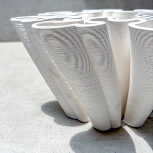 Ripple Bloom Ceramic Sculpture - Home Artisan