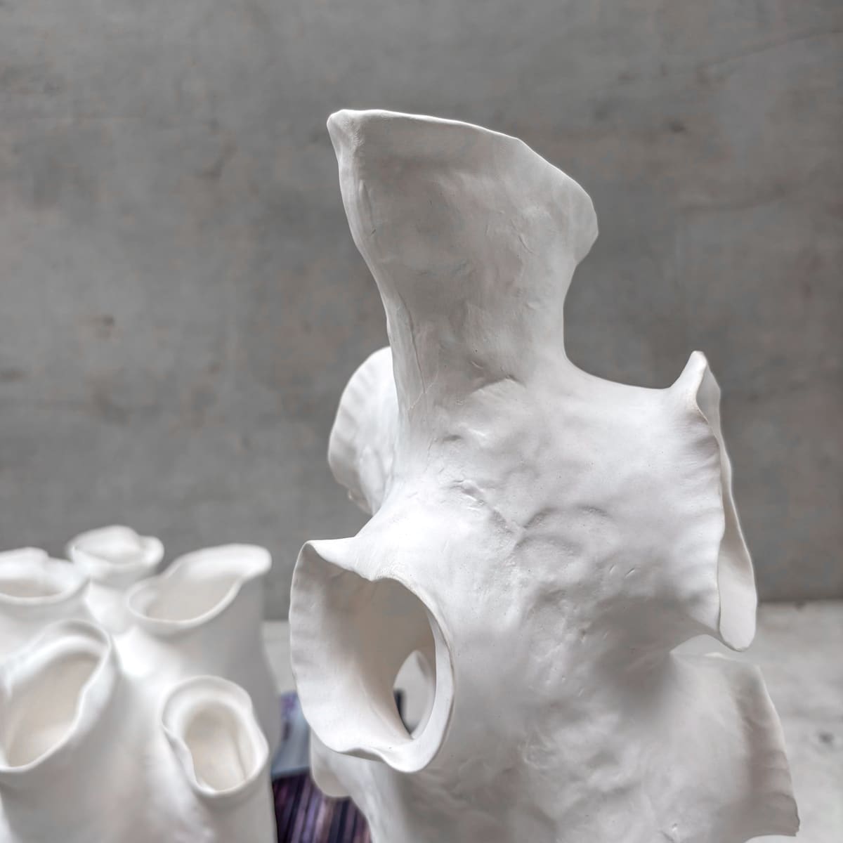 Coral Reef Textured Ceramic Sculpture (Tall) - Home Artisan