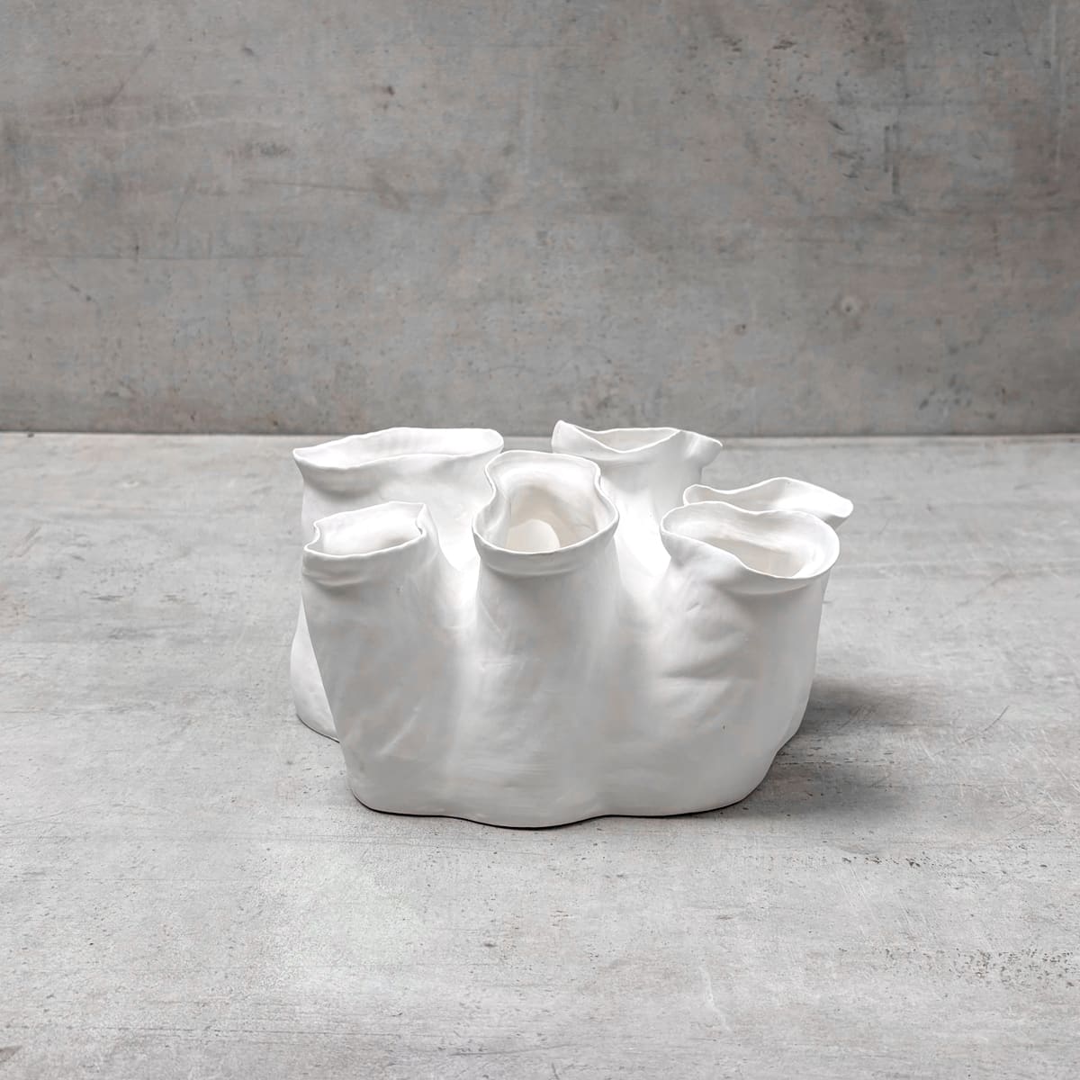 Coral Reef Textured Ceramic Sculpture (Short) - Home Artisan