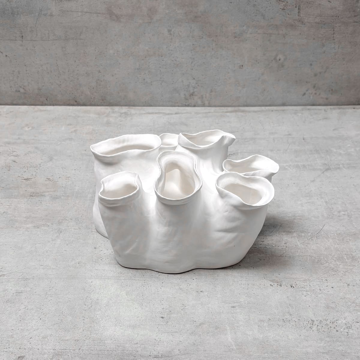 Coral Reef Textured Ceramic Sculpture (Short) - Home Artisan