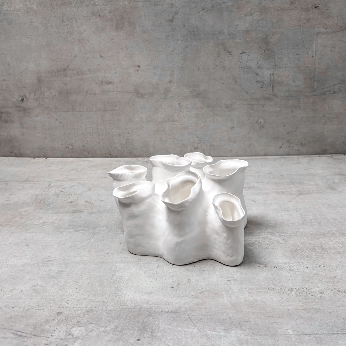 Coral Reef Textured Ceramic Sculpture (Short) - Home Artisan