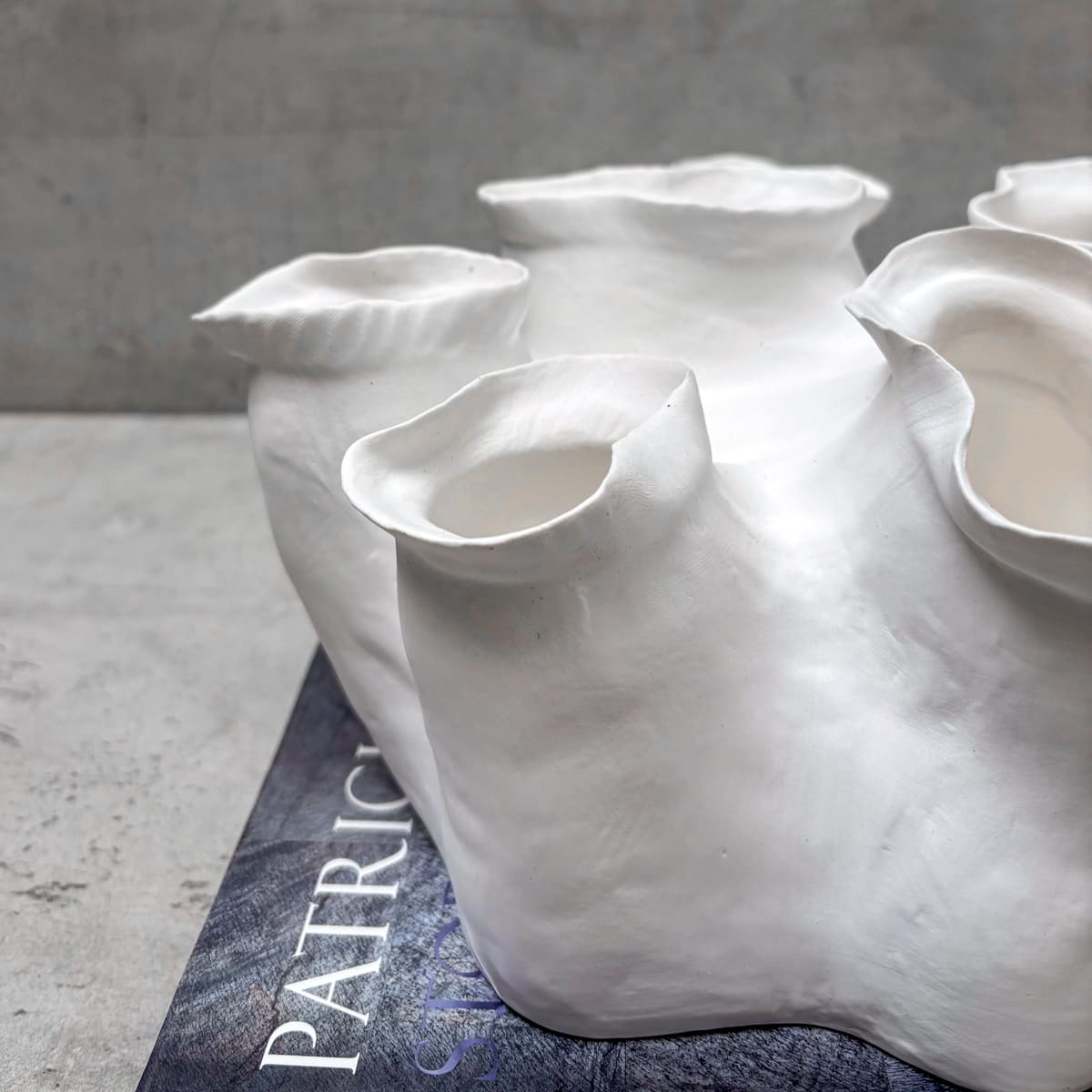 Coral Reef Textured Ceramic Sculpture (Short) - Home Artisan