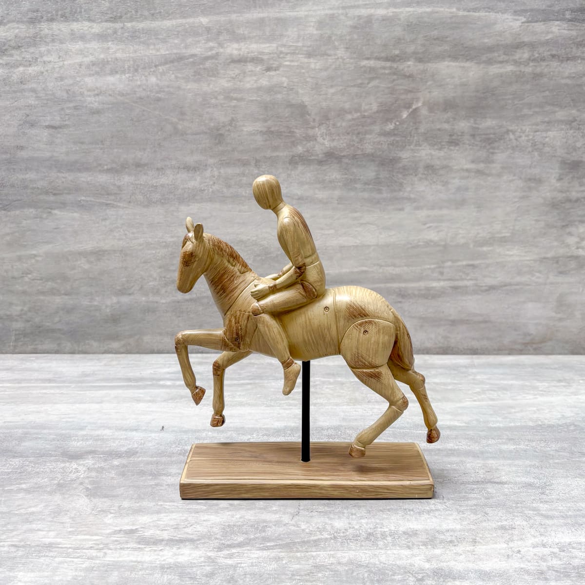 Horse with Rider Sculpture - Home Artisan
