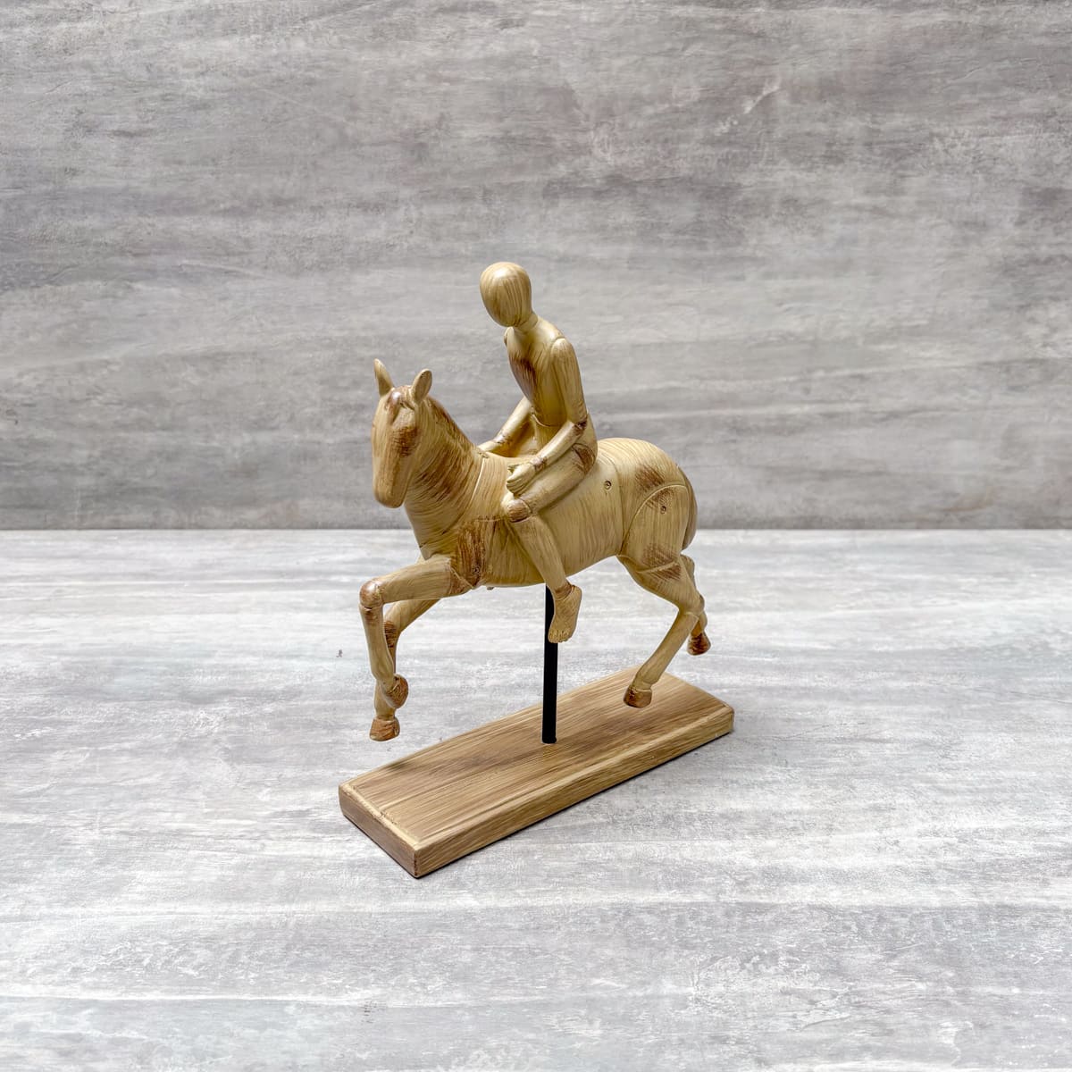 Horse with Rider Sculpture - Home Artisan