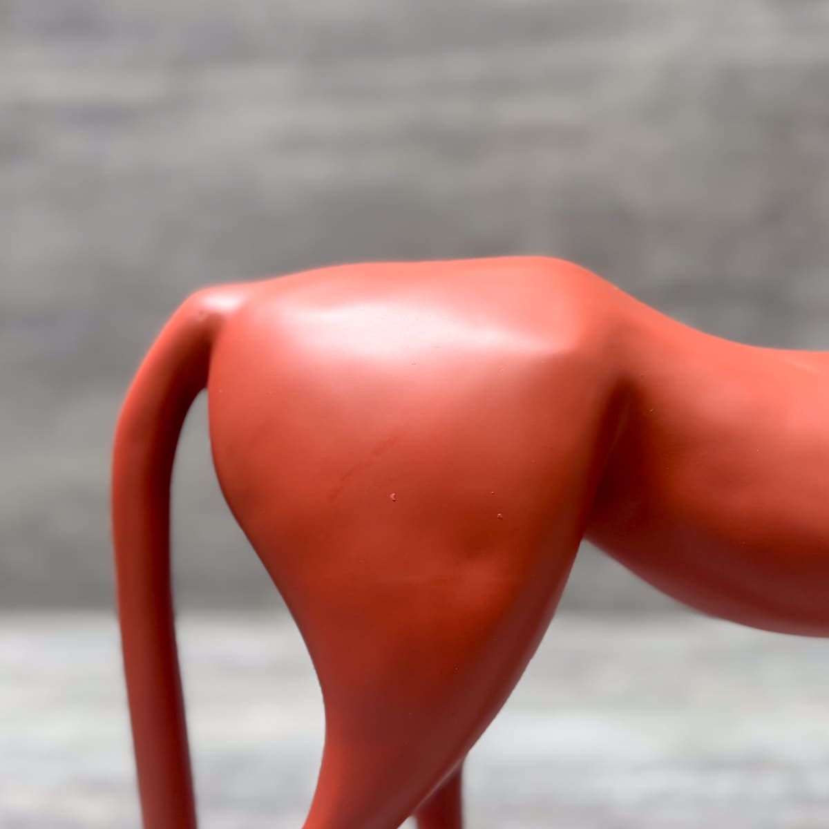 Minimalist Red Horse Sculpture - Home Artisan
