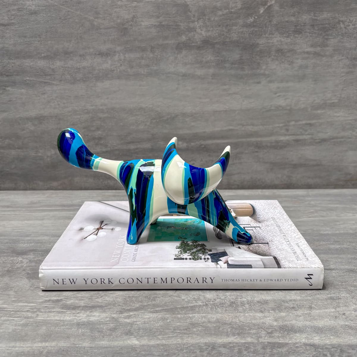 Multicolour Abstract Cat Figurine - Home Artisan