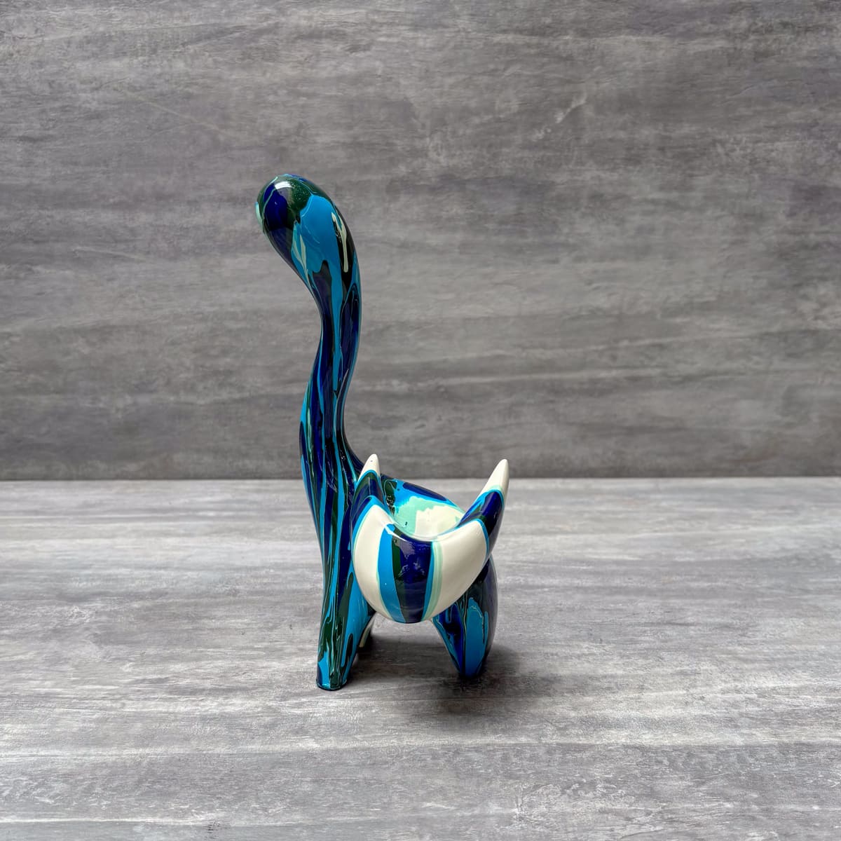 Abstract Multicolour Cat Figurine - Home Artisan