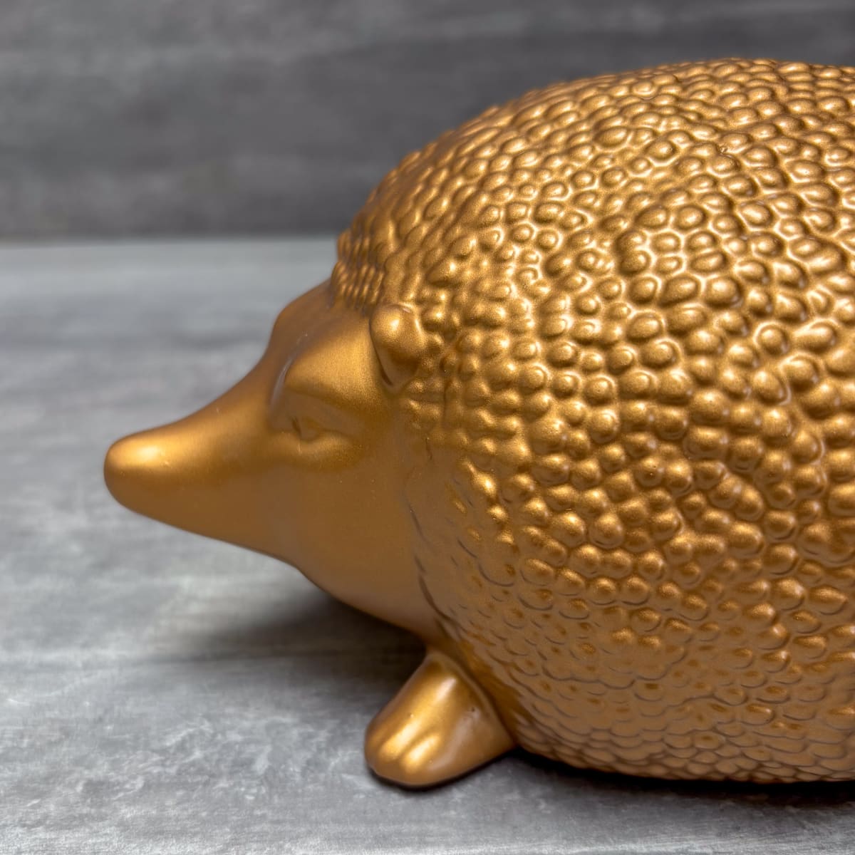 Golden Hedgehog Sculptures – Set of 2 - Home Artisan
