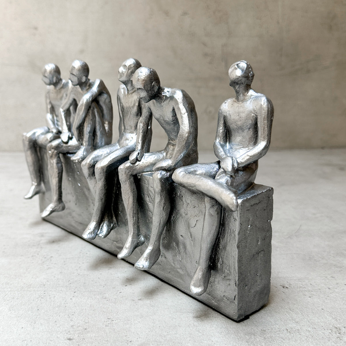 Five Wise Men in Contemplation Sculpture - Home Artisan