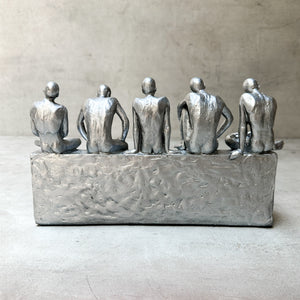 Five Wise Men in Contemplation Sculpture - Home Artisan