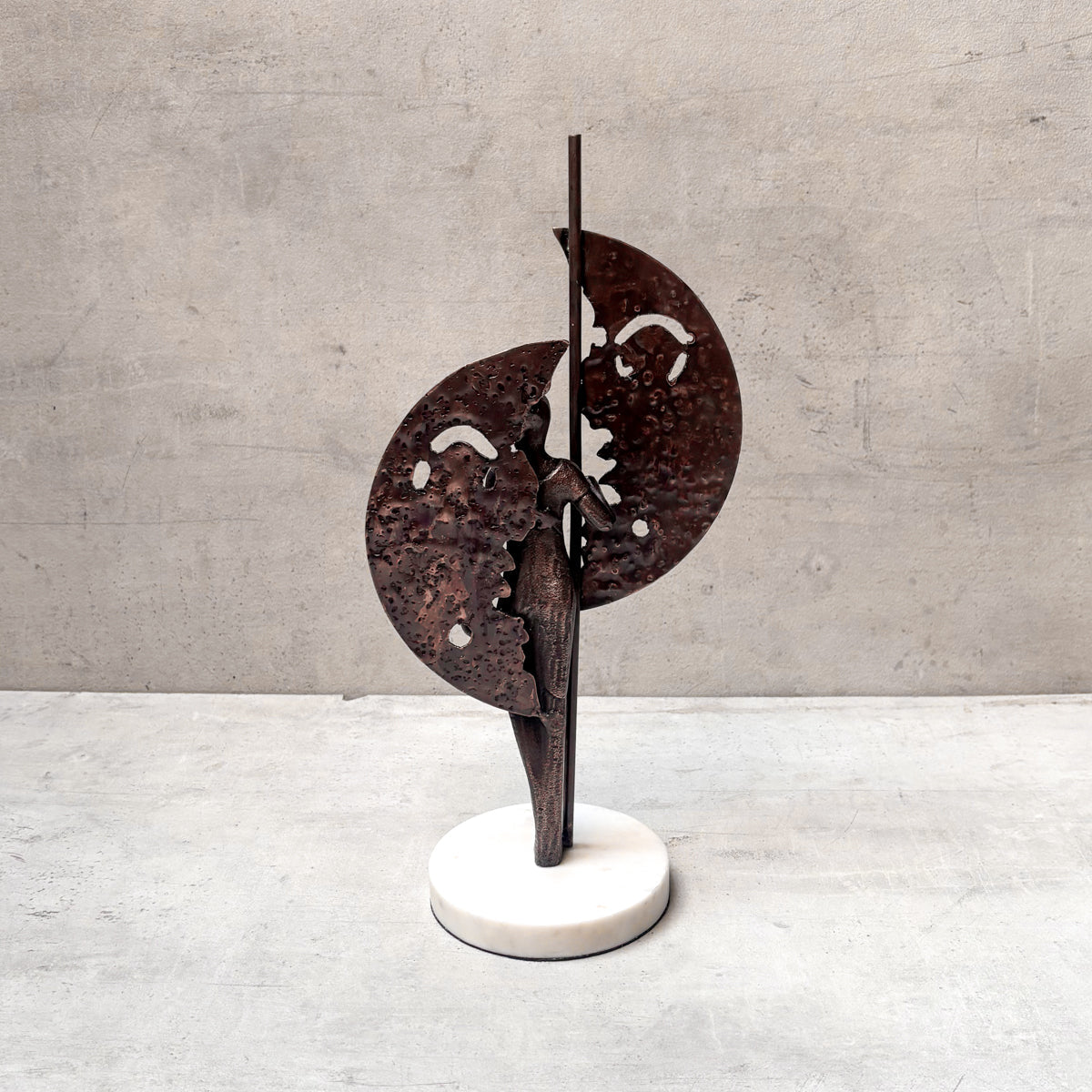 Celestial Guardian Metal Sculpture - Home Artisan
