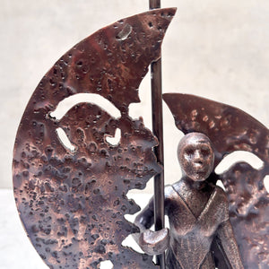 Celestial Guardian Metal Sculpture - Home Artisan