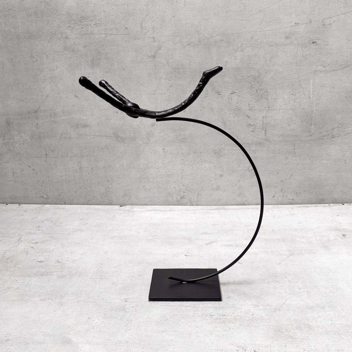 Graceful Diver Metal Sculpture - Home Artisan