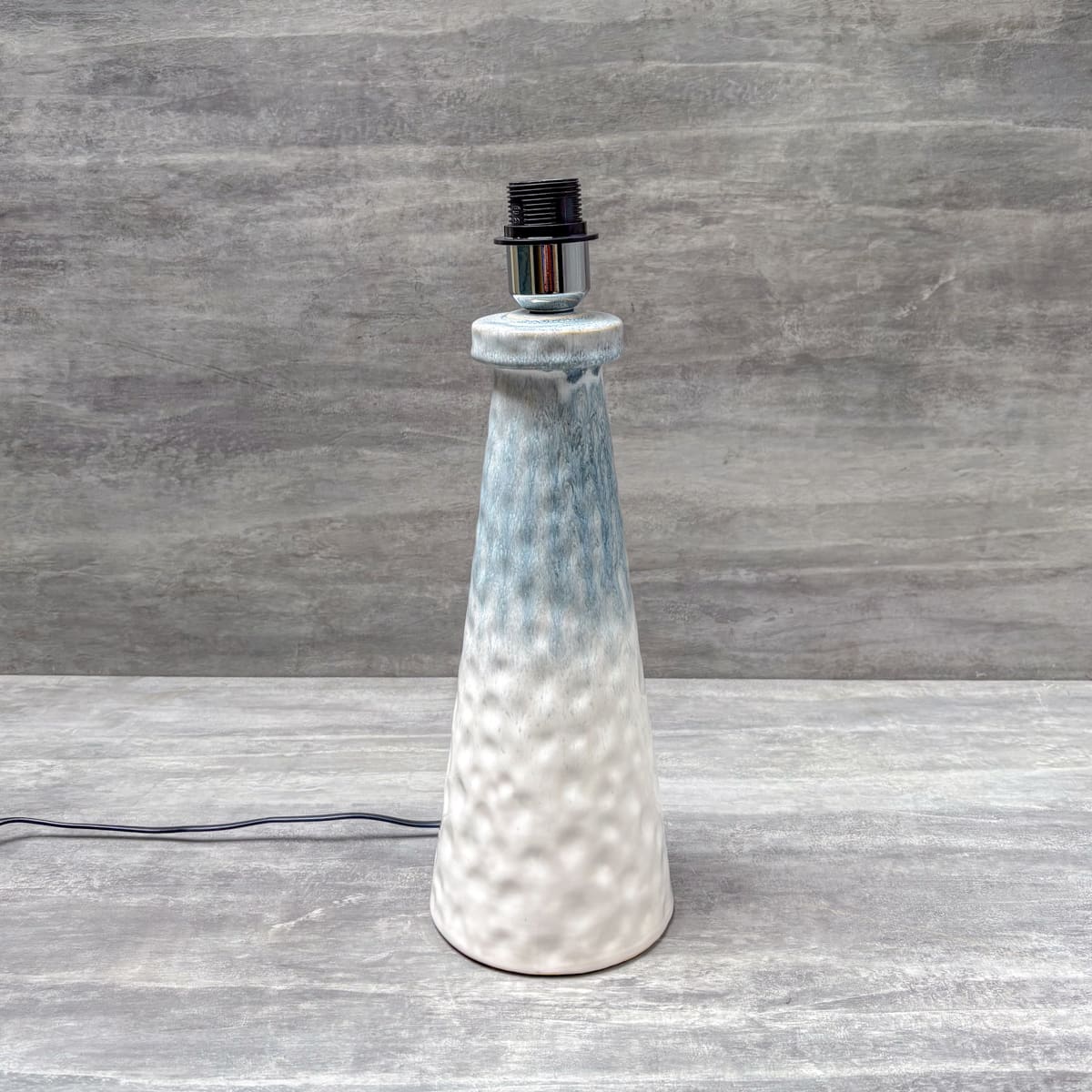 Ombre Blue & White Ceramic Table Lamp - Home Artisan