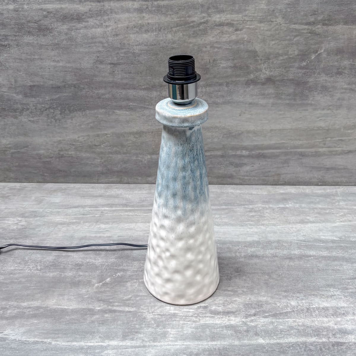 Ombre Blue & White Ceramic Table Lamp - Home Artisan