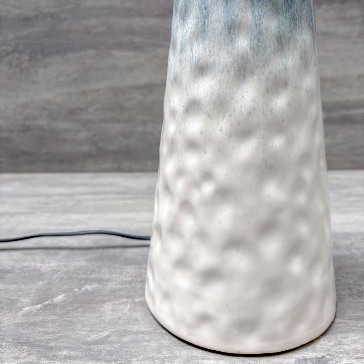 Ombre Blue & White Ceramic Table Lamp - Home Artisan