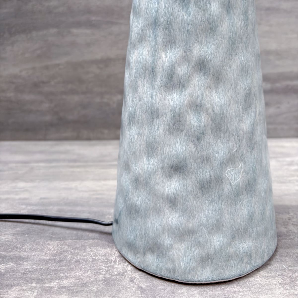 Speckled Blue Ceramic Table Lamp - Home Artisan