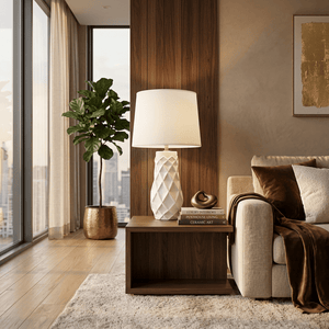 Ivory Ceramic Table Lamp