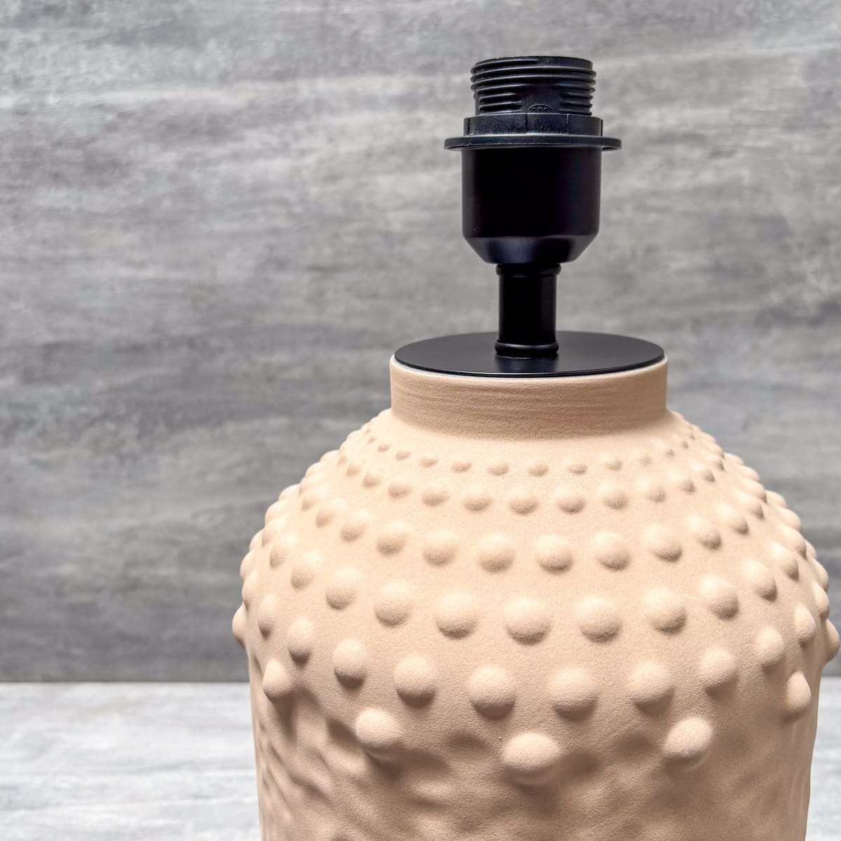 Textured Clay Ceramic Table Lamp - Home Artisan