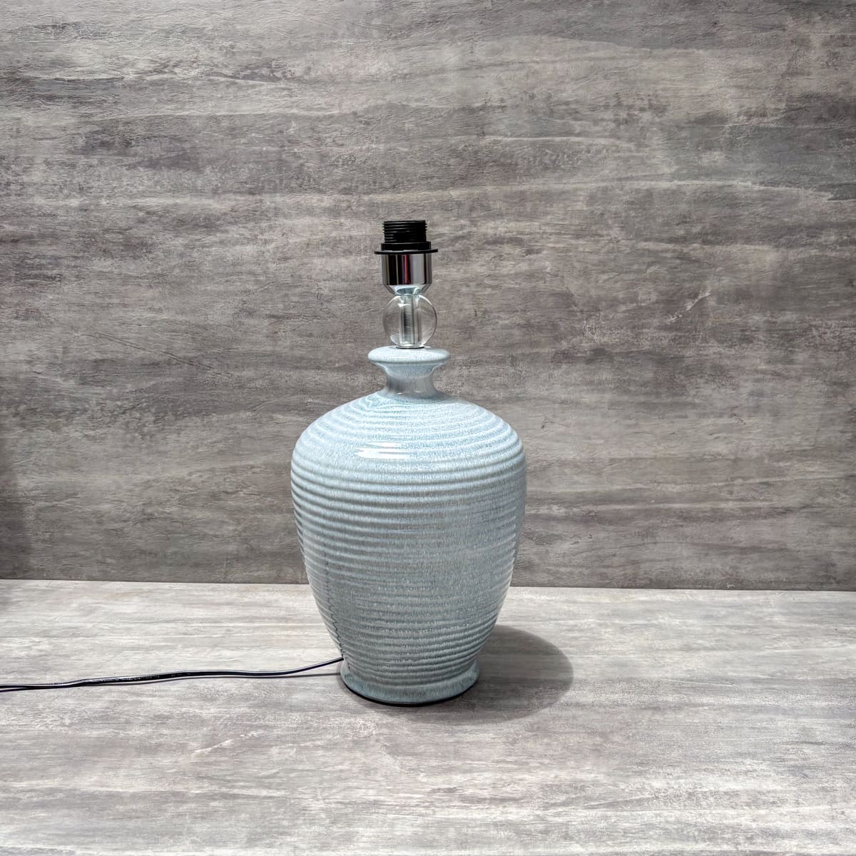Celadon Blue Pottery Ceramic Table Lamp - Home Artisan
