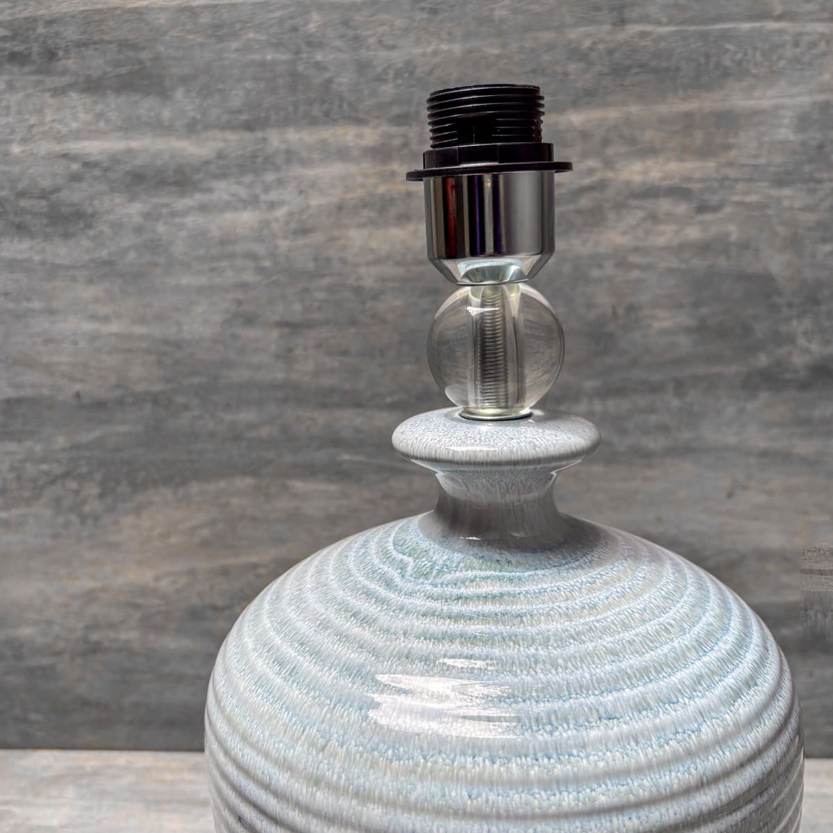 Celadon Blue Pottery Ceramic Table Lamp - Home Artisan