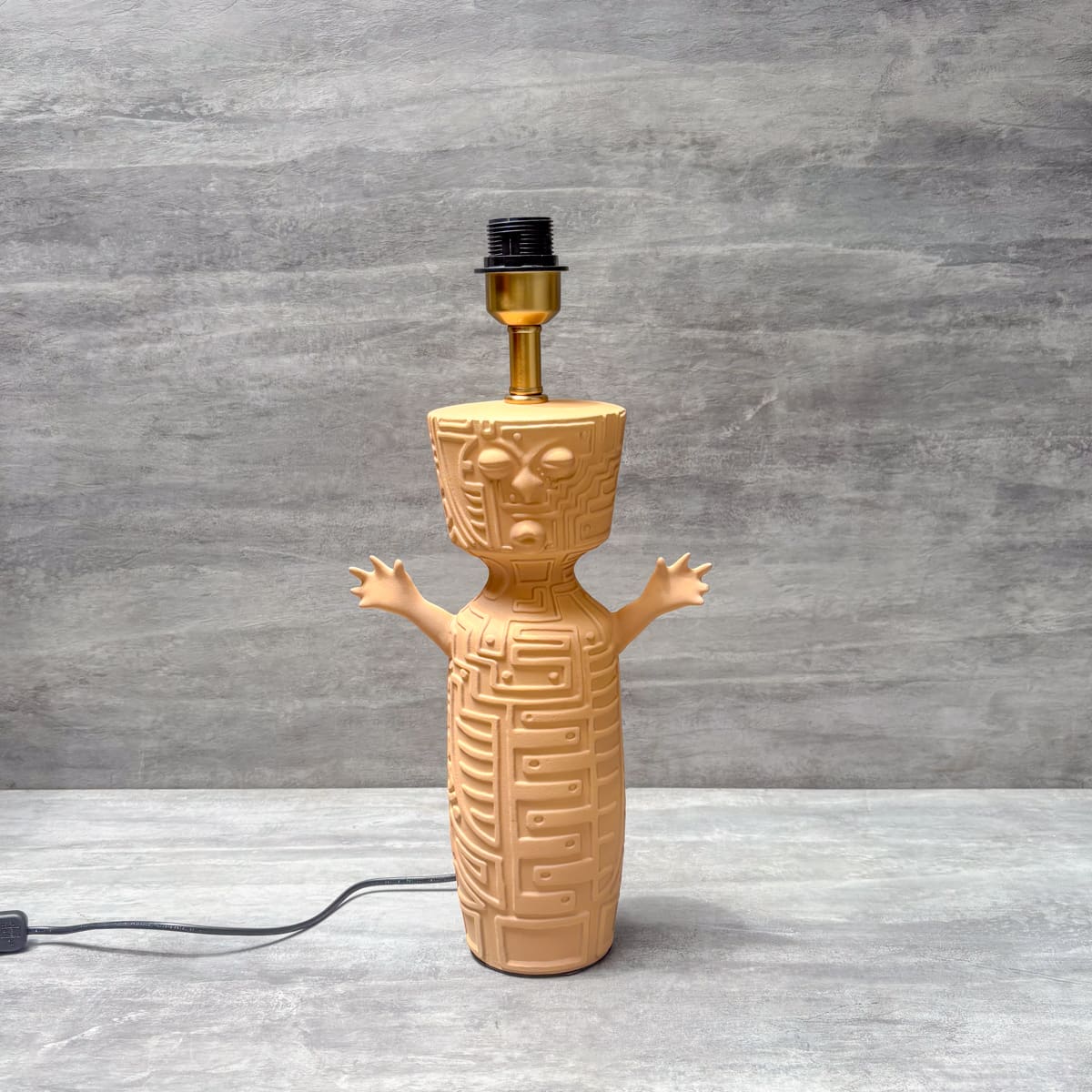 Tribal Totem Terracotta Lamp - Home Artisan