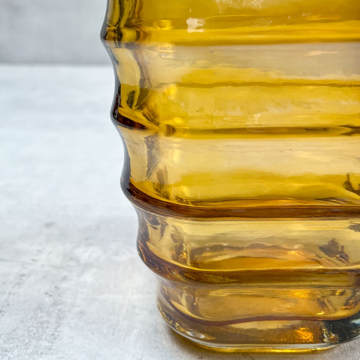 Caylee Amber Glass Vase (Large) - Home Artisan